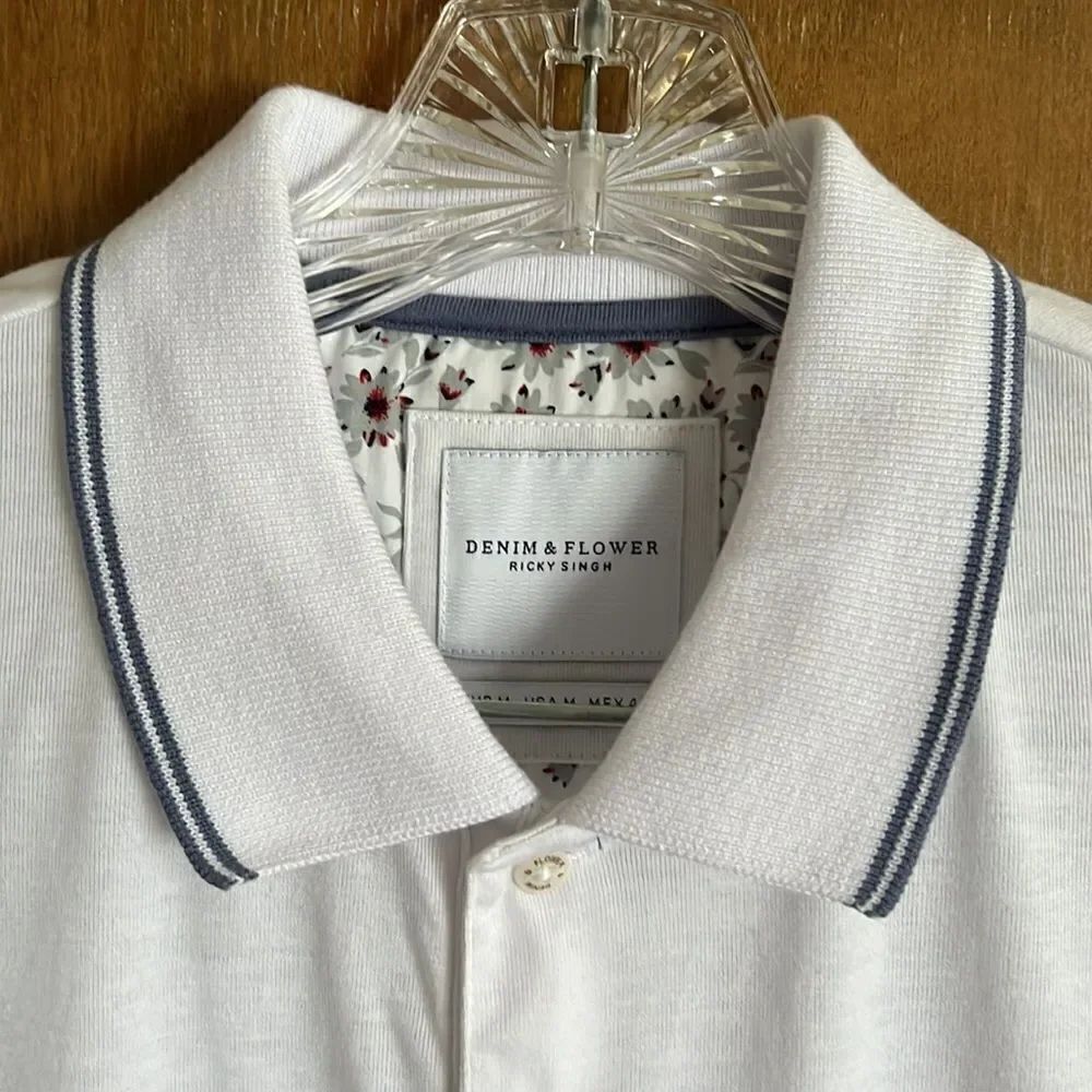 Denim & Flower Performance Polo - Picture 3 of 11